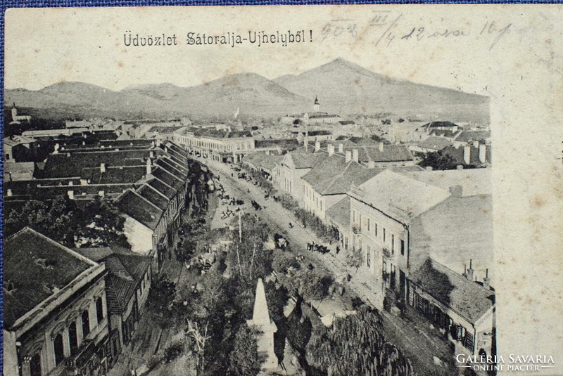 Sátoraljaújhely view photo postcard was published in 1902. Sátoralja-újhely