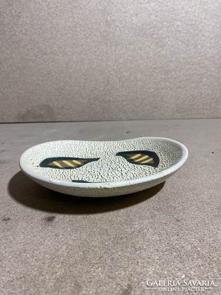 Várdeák ildiko ceramic decorative bowl, size 20 x 4 cm. 2313