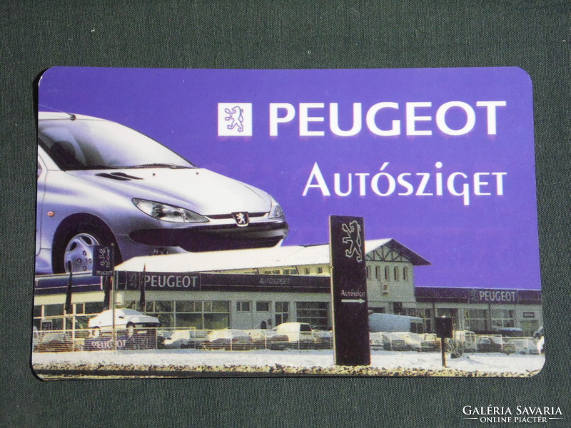 Kártyanaptár, Peugeot autósziget márkakereskedés, szerviz, Pécs, Szekszárd,1999, (6)