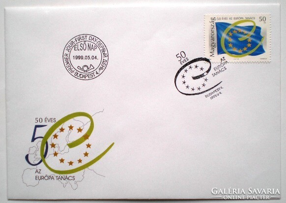 F4495 / 1999 Council of Europe stamp on fdc