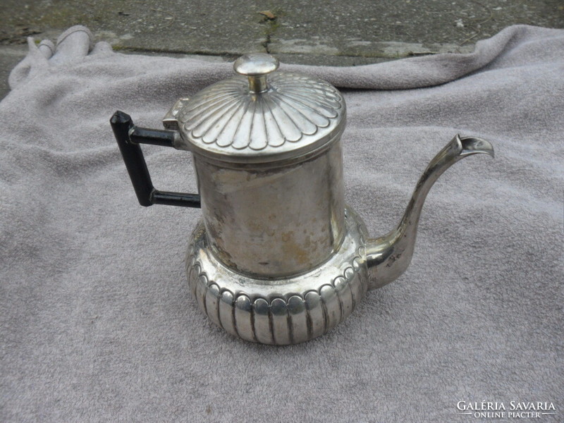 Italian art deco silver coffee pot