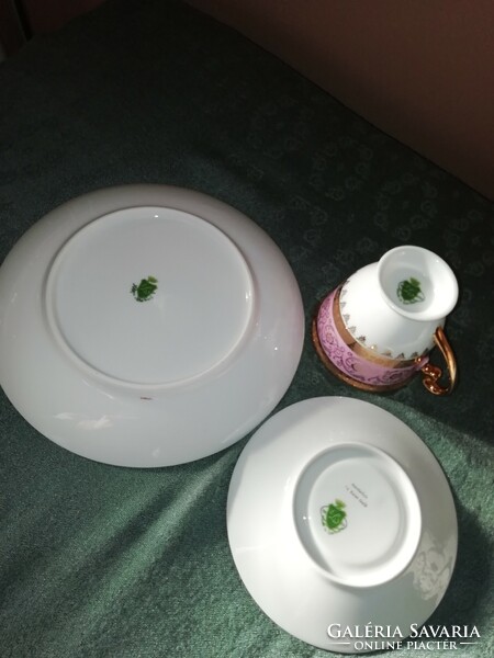 Porcelain German 3-piece breakfast, coffee/tea set
