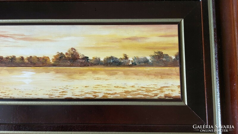 Oil painting eva stanko; summer twilight (2002)