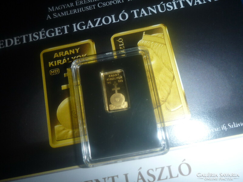 Golden kings: Saint Laszlo gold brick for sale!