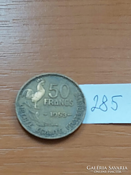 FRANCIAORSZÁG 50 FRANK 1950  Alumínium-Bronz, KAKAS  285