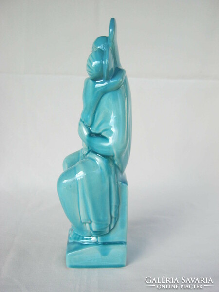 Madonna with baby glazed ceramic 29 cm