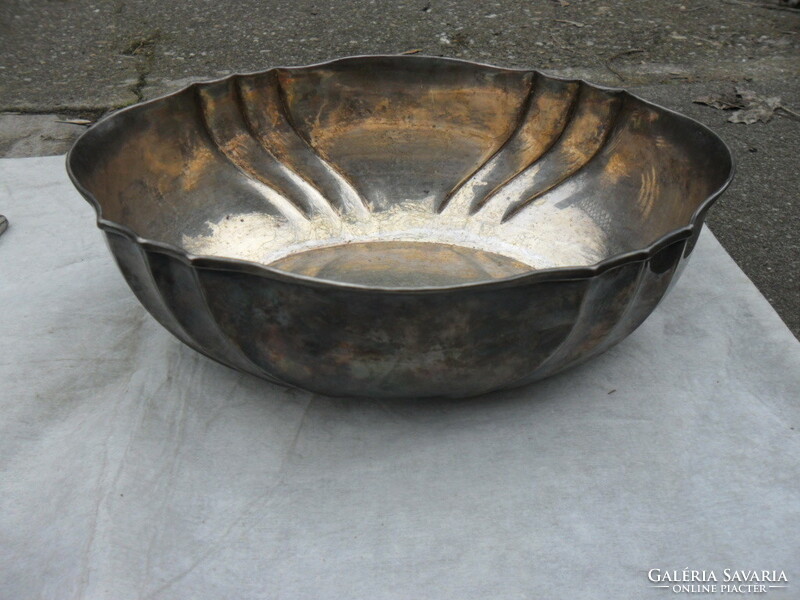 Silver offering bowl fruit offering
