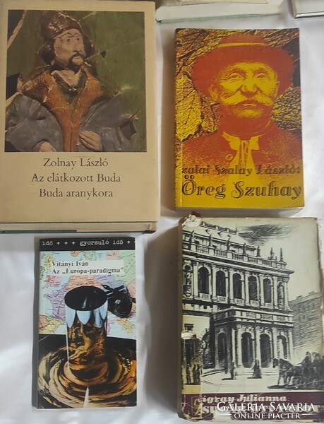 Works by Hungarian authors, many books (size-z) from 5 pcs. HUF 300