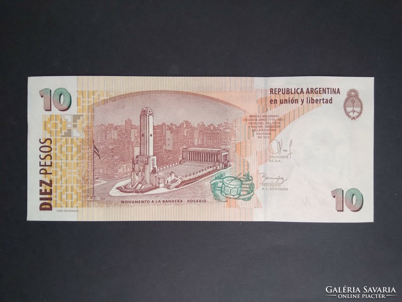 Argentína 10 Pesos 2014 Unc