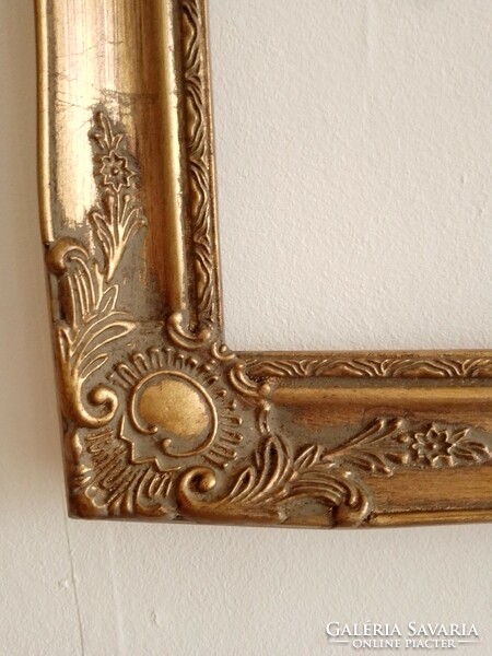 Antique gold wooden blondel picture frame for 50x60 cm picture