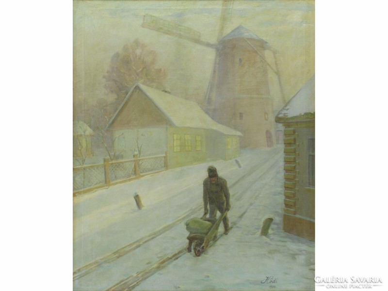 Hódi géza: on the way home from the mill in 1928