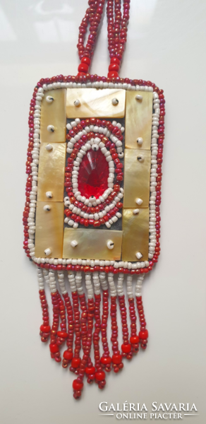 Large handmade shell necklace + 1 bracelet