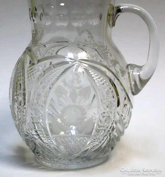 Beautiful crystal water or wine jug