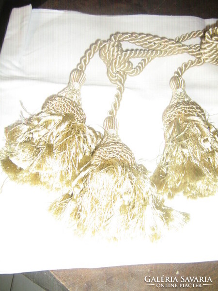 Beautiful vintage curtain with tassels