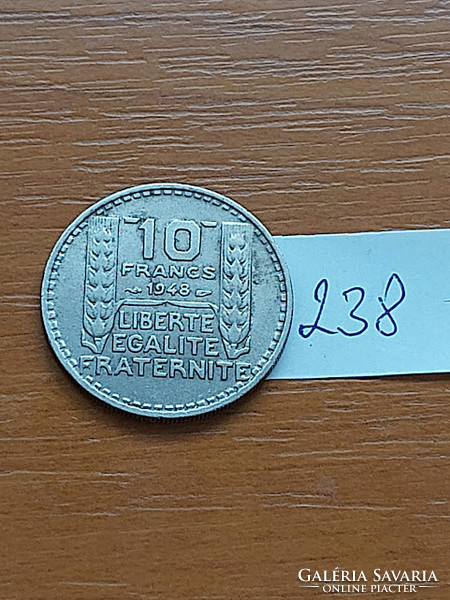 France 10 francs 1948 copper-nickel 238