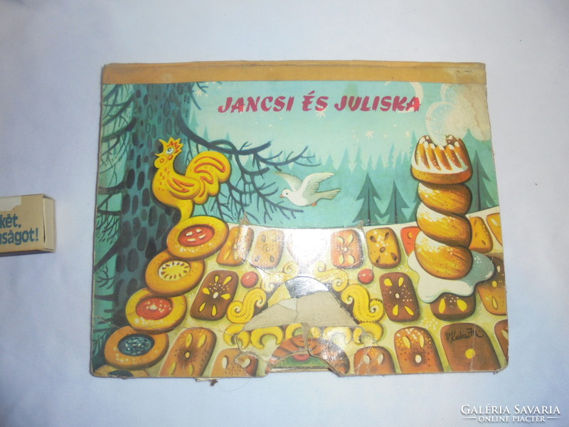 Jancsi és Juliska - V. Kubasta - retro térbeli mesekönyv 1974