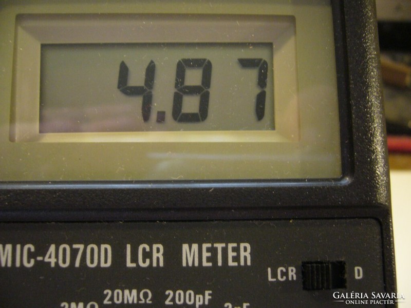 LEÁRAZVA 4870pF kondenzátor 63V régi nagyon pontos-ritka-VINTAGE PARTS-GL-20- MPL csomagautomatába i