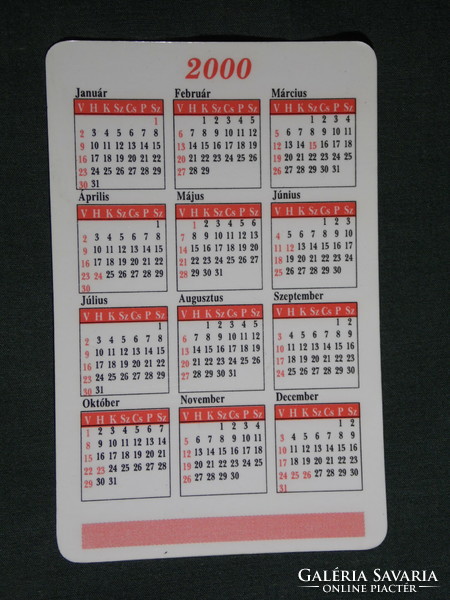 Card calendar, Pécs geodezia kft. , Surveyor, map, 2000, (6)