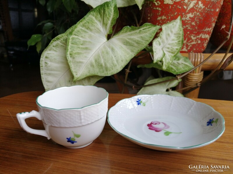 Herend coffee cup with saucer marked _ secunda