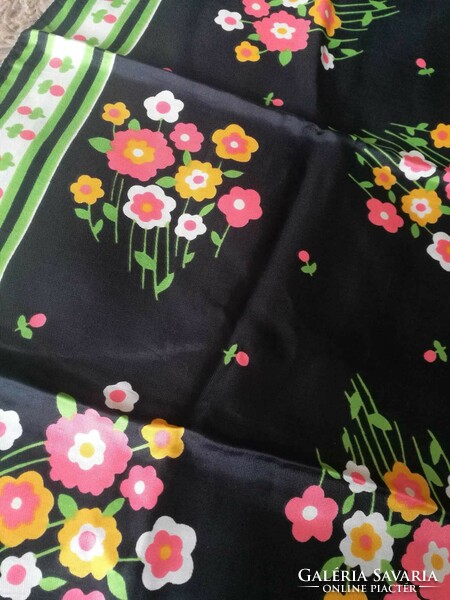 Flower print shawl, scarf