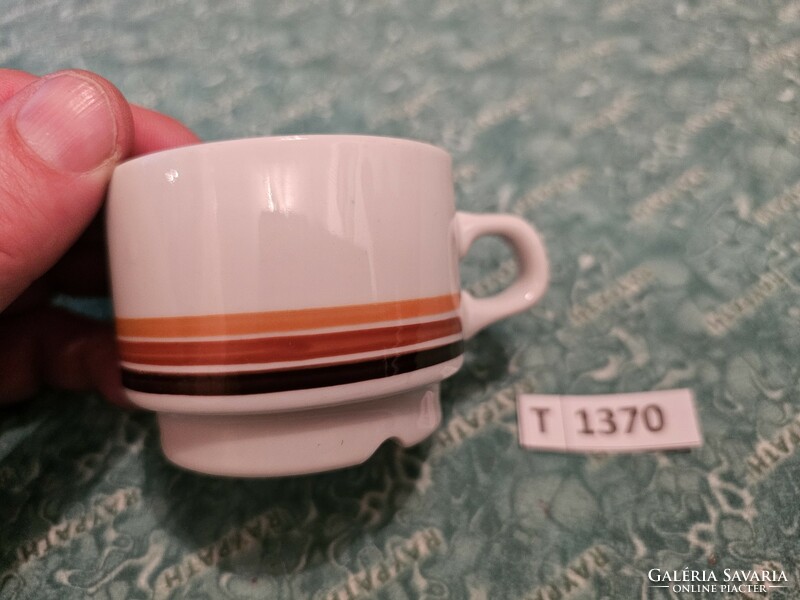 T1370 Great Plains 3-striped coffee cup