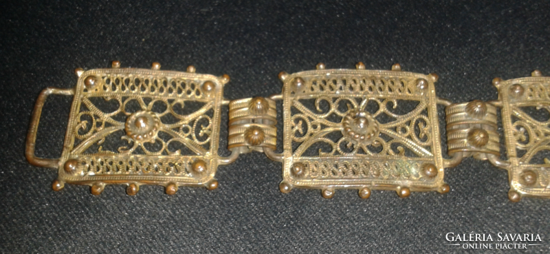 Vintage women's wide copper Egyptian bracelet