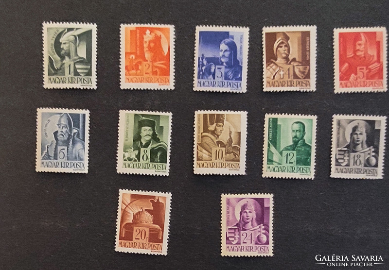 1943/44. Warlords** * postal clean and creased (2 creased stamps) line with a slight break