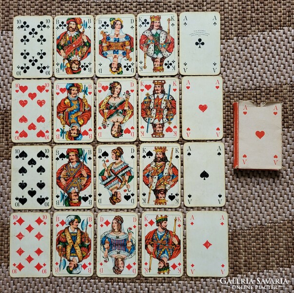 F.X. Schmid deck of cards in French card box, skat card