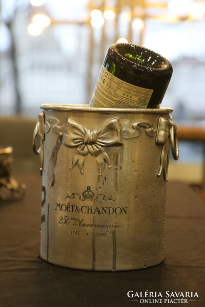 This masnis moët & chandon ice bucket was released in 1993 for the company's 250th anniversary