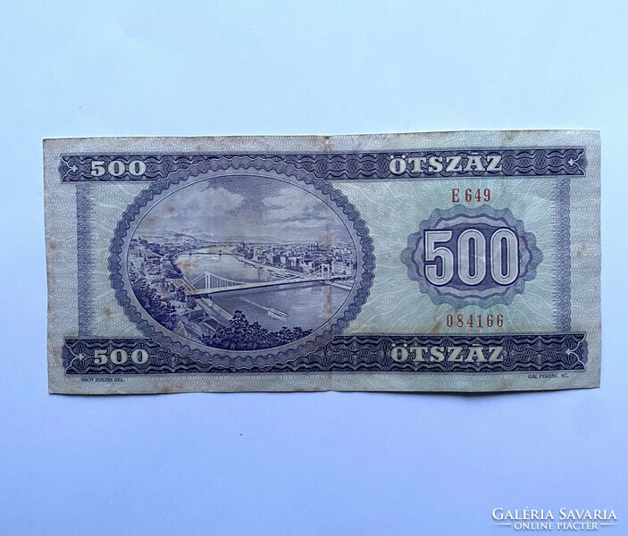 Ötszáz forint 500 Forint 1990. július 31. Egy példány az utolsókból. 1990 ben készült utoljára