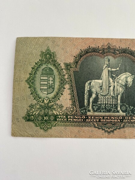 *B 086 ten pengő 10 pengő ten pengő 1936 b* rarity! Star banknote for collectors