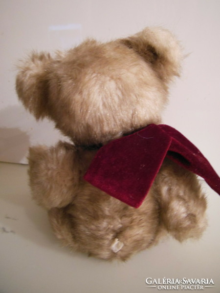 Teddy bear - 34 x 24 cm - plush - velvet - brand new - exclusive - German - flawless