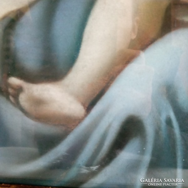 Réti pasztell kréta kép  blondel keret 50x70 cm