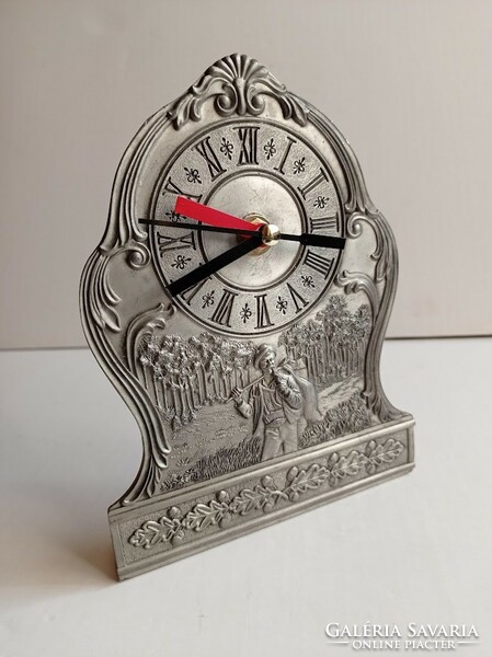 Sks zinn, pewter table clock