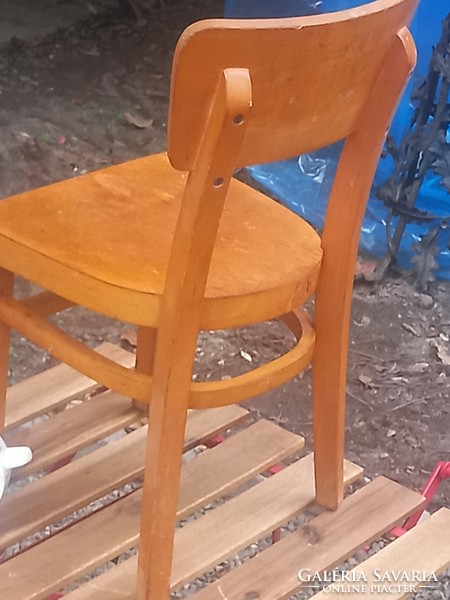 Retro, tömör fa szék, iskolai szék, szék, Retro gyerek szék