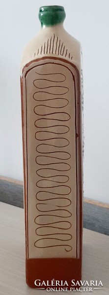Karcagi butella, water bottle 26 cm high with inscription on the back from 1982
