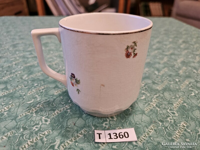 T1360 granite flower pattern mug
