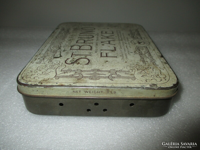 St. Bruno flake metal cigarette box