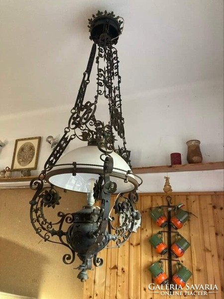 Wrought iron chandelier