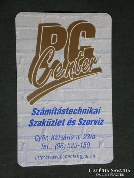 Card calendar, pc center computer shop, service, Győr, 2000, (6)