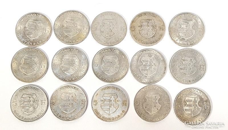 Kossuth ezüst 5 forintosok / 1947-esek - 15 db egy csomagban