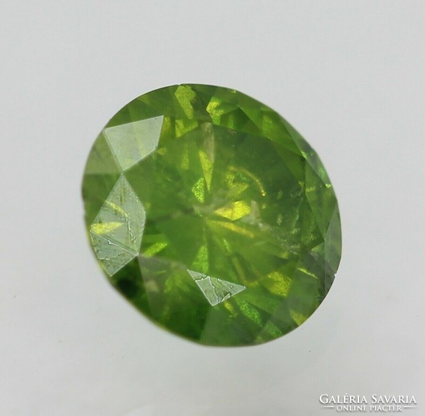 Beautiful rare 0.47ct genuine emerald green diamond with certification