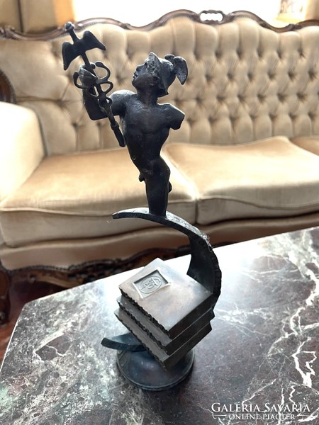 Securex '84 prize old Hungarian bronze statue