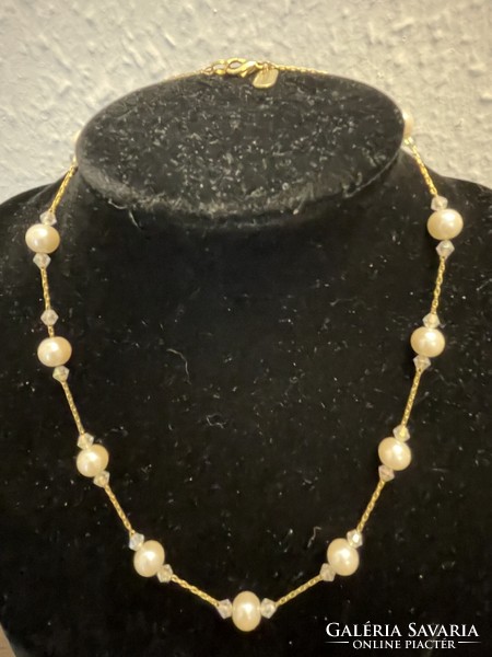 Designer kissaka pearl string decorated with real pearls
