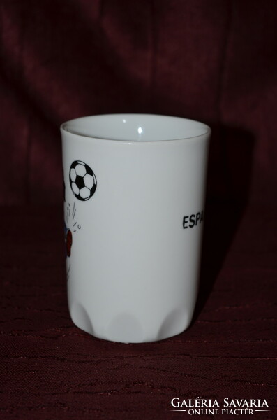 Zsolnay football player mug