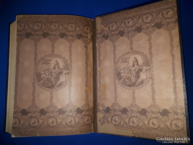 Tolnai Világlexikona második kötet , első kiadás 1913-as kiadás
