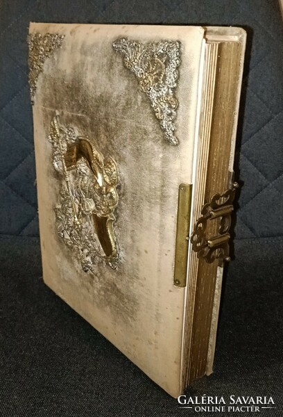 From HUF 1! Antique photo album with extra decoration! Beautiful piece! Without photos!