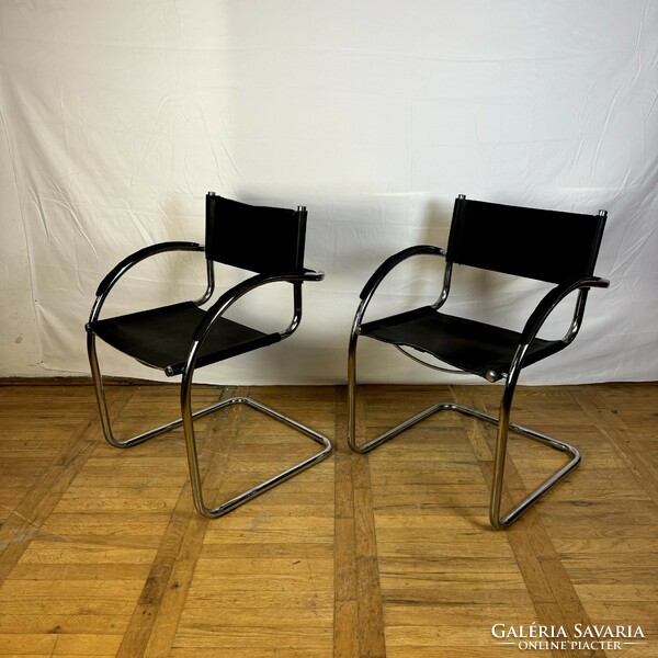 Tubular bauhaus chair with armrests [price/piece]