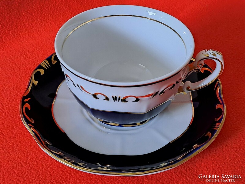 Zsolnay pompadour iii tea cup with bottom, anniversary mark