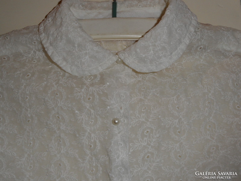 Vintage madeira women's blouse, top (m)
